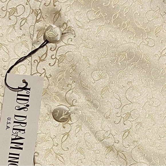 Kids Dream Gold Flower Pattern Vest Boys 14 - Picture 2 of 2